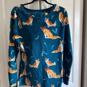 Lillianne Cozy Green Fox Pajama Set
